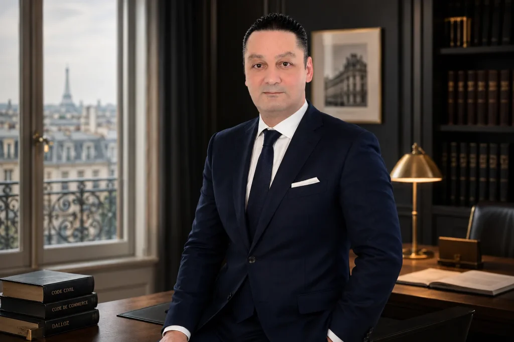Maître Zied El Air, avocat au Barreau de Paris, dans son cabinet